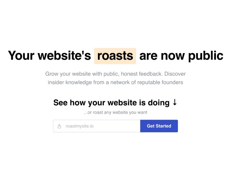 Roast My Site: Your website’s roasts are now public